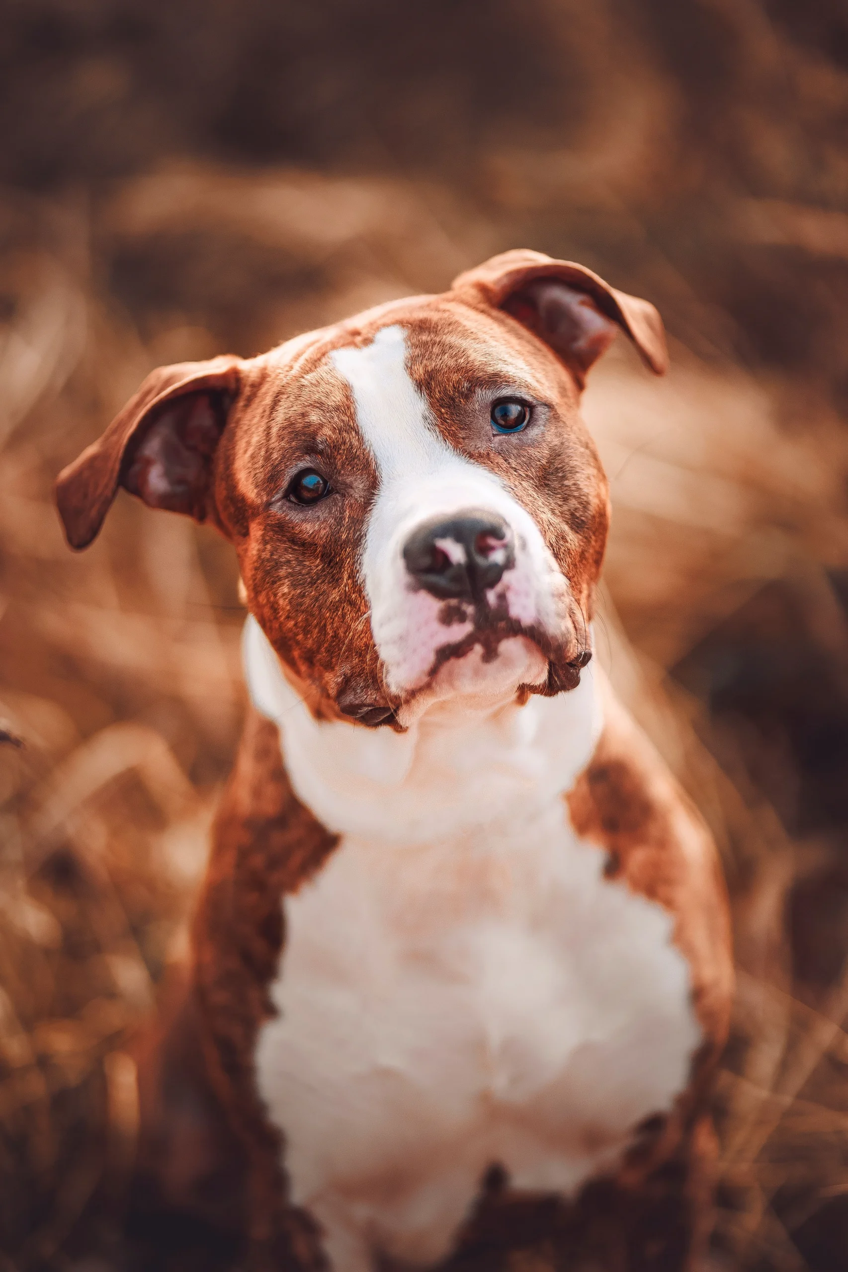 Retrato cercano de un perro